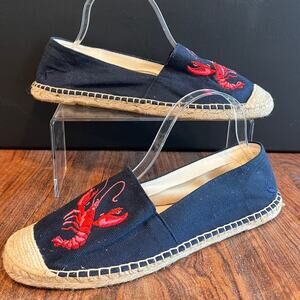 Joules Shelbury Lobster Women's Espadrilles Size 10.5 - 11